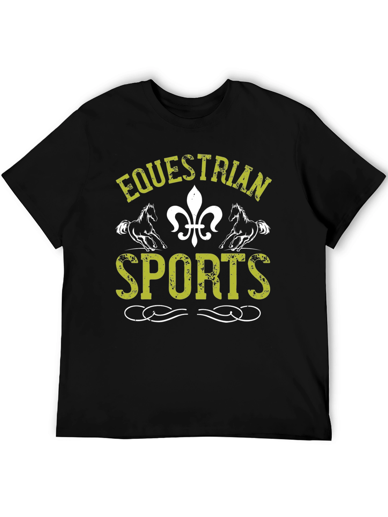 Equestrian Sports Graphic Print T-Shirt