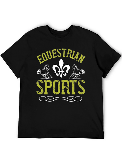 Equestrian Sports Graphic Print T-Shirt