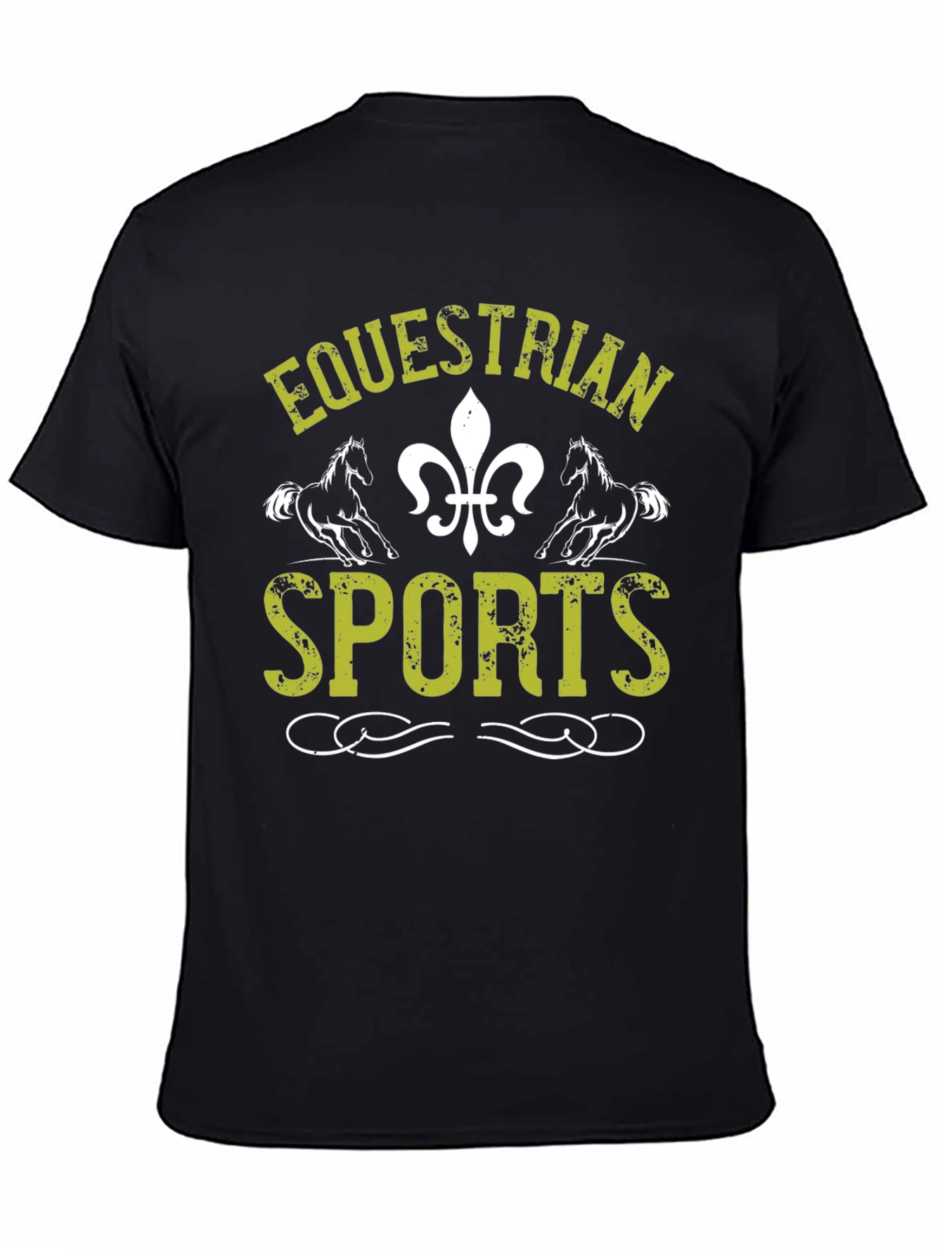 Equestrian Sports Graphic Print T-Shirt