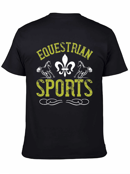 Equestrian Sports Graphic Print T-Shirt