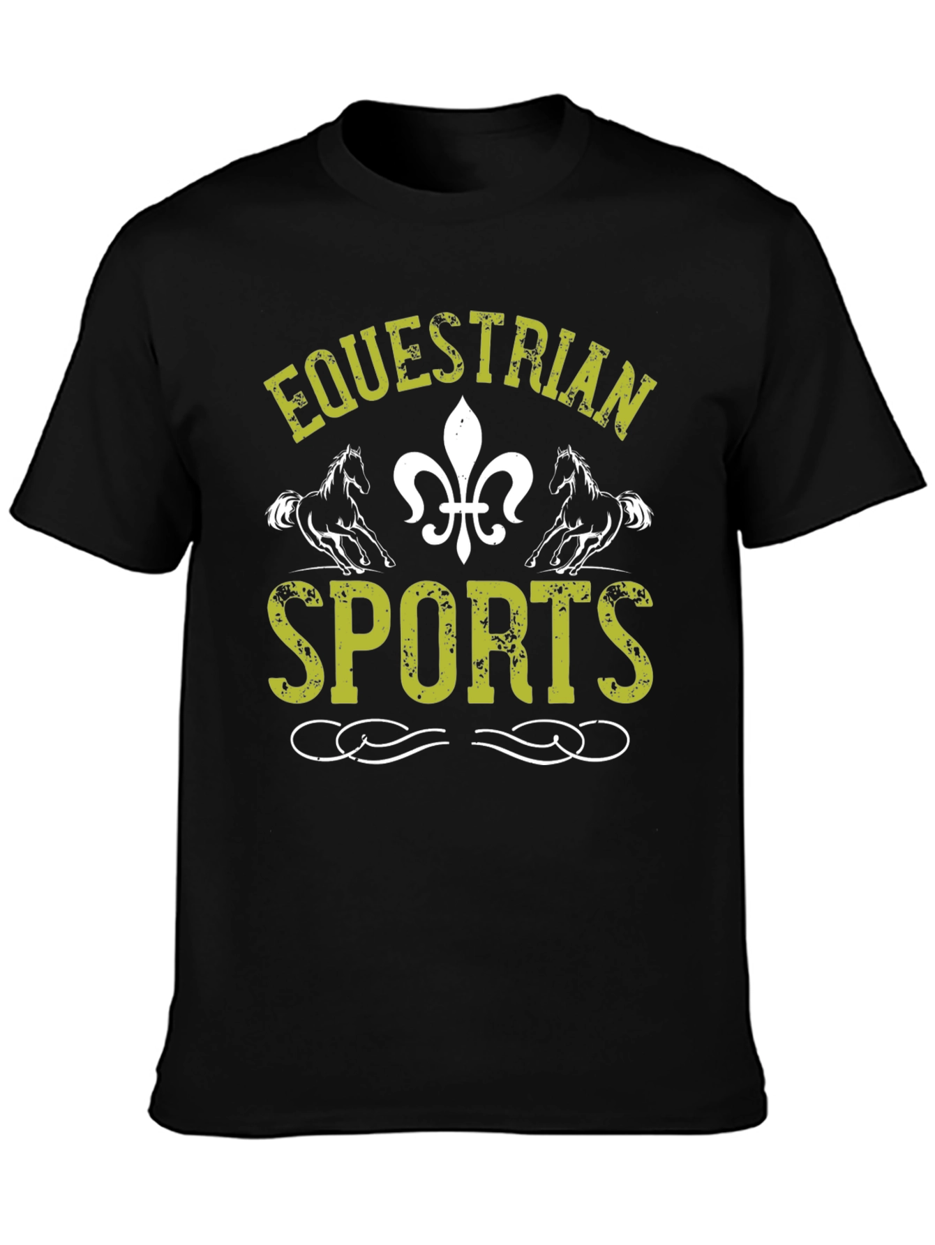 Equestrian Sports Graphic Print T-Shirt