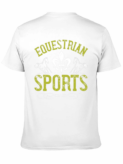 Equestrian Sports Graphic Print T-Shirt