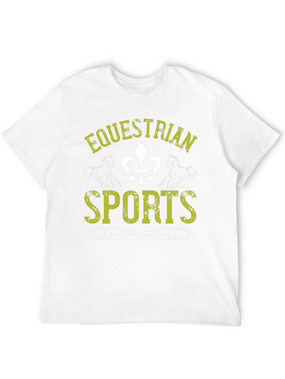 Equestrian Sports Graphic Print T-Shirt