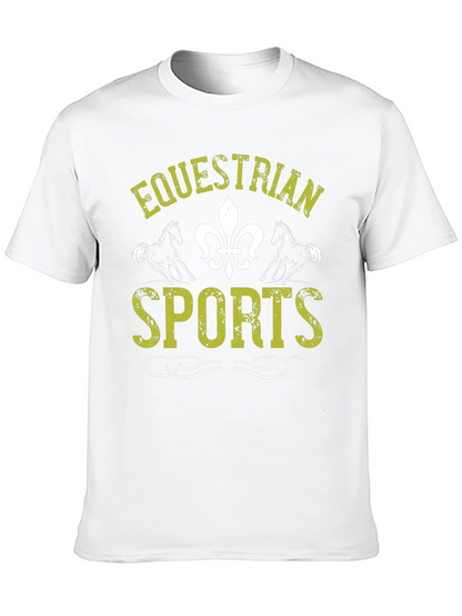Equestrian Sports Graphic Print T-Shirt