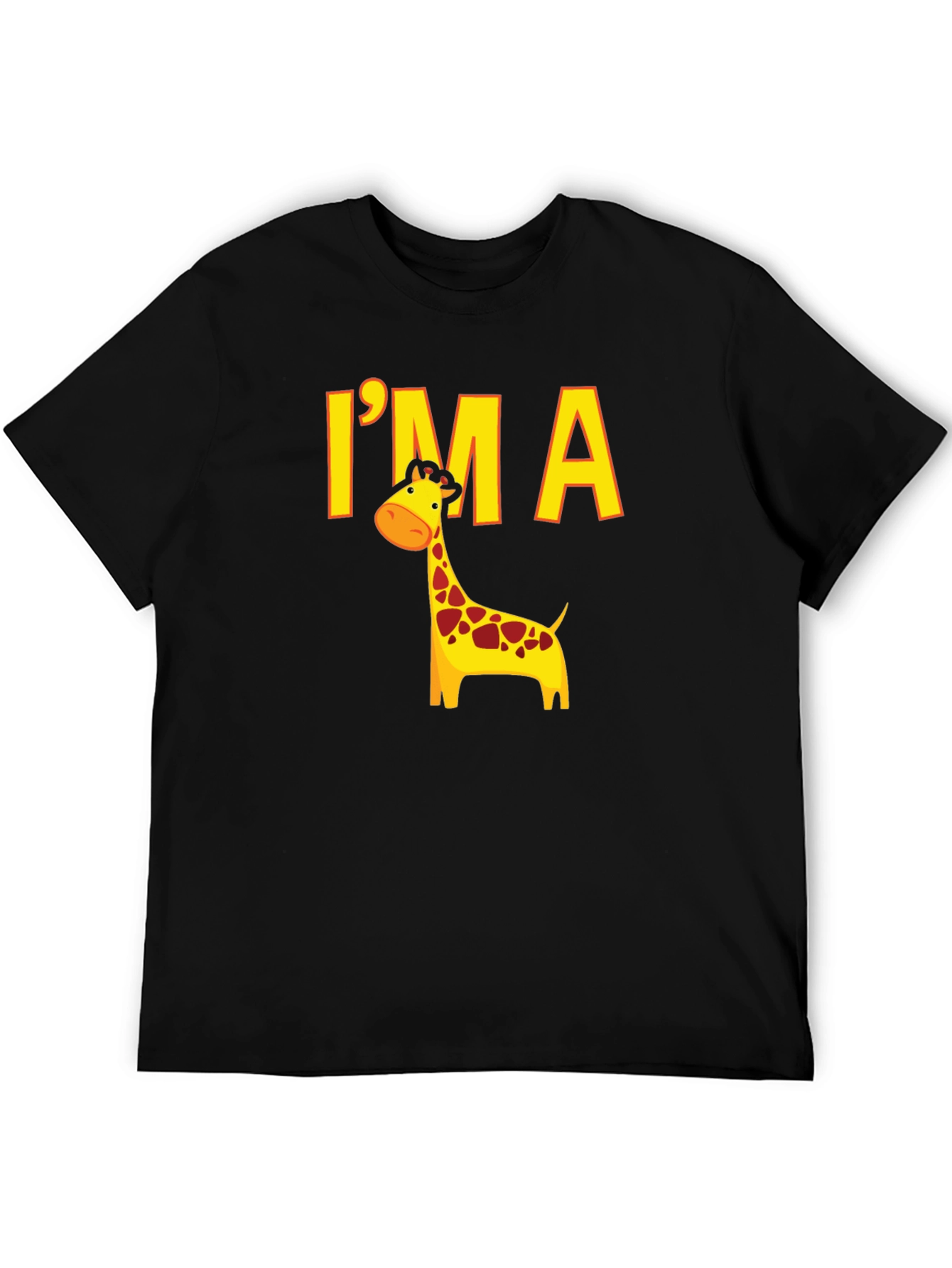 Im a Giraffe Black T-Shirt