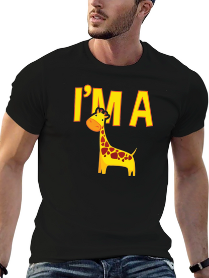 Im a Giraffe Black T-Shirt