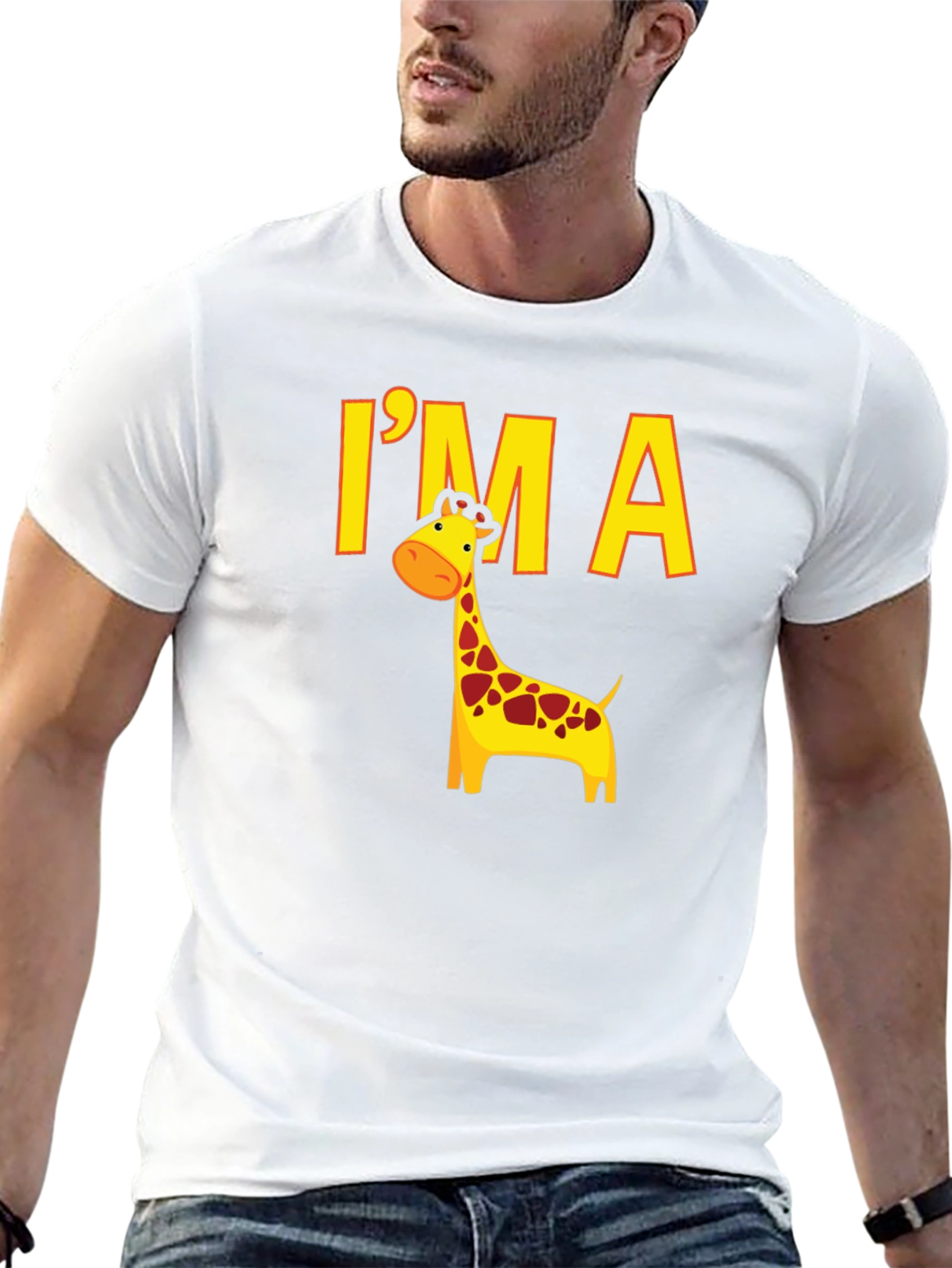 Im a Giraffe Black T-Shirt