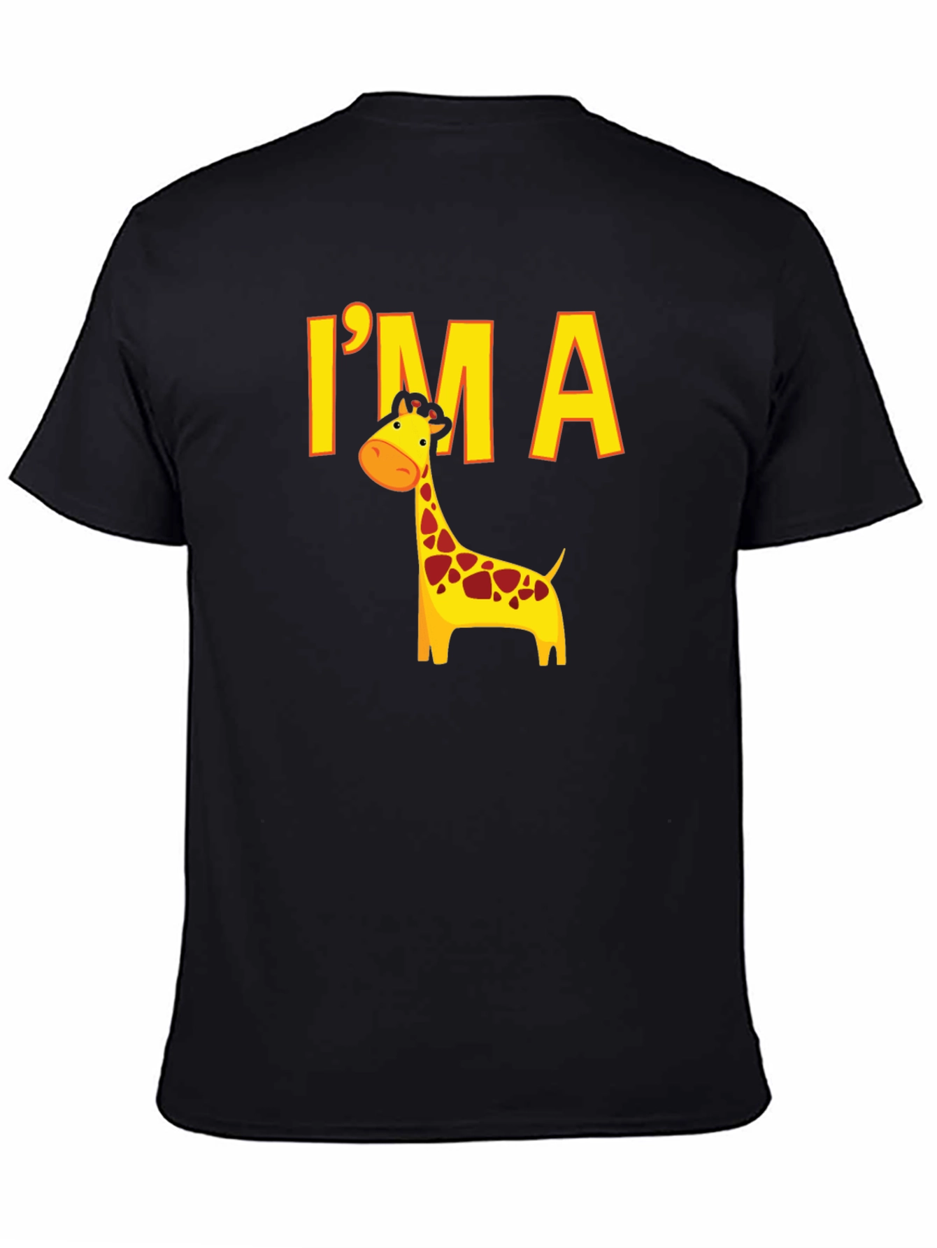 Im a Giraffe Black T-Shirt