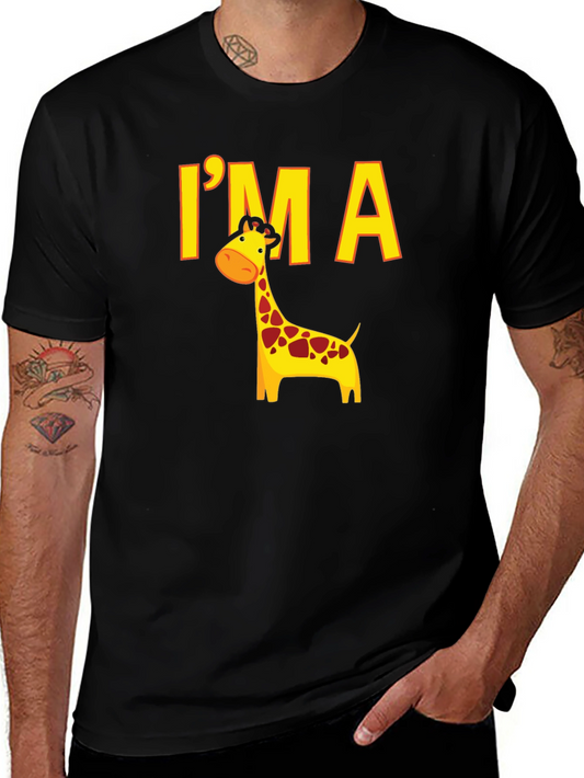 Im a Giraffe Black T-Shirt
