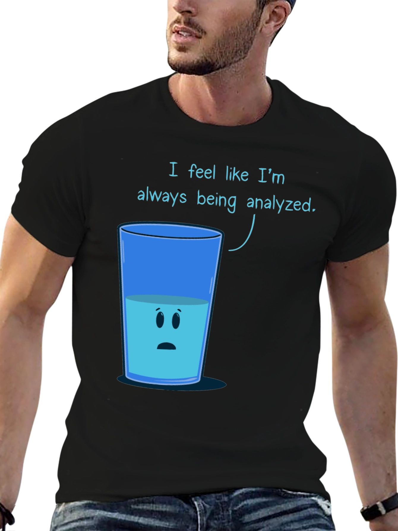 Analyzed Glass T-Shirt - Funny Graphic Tee