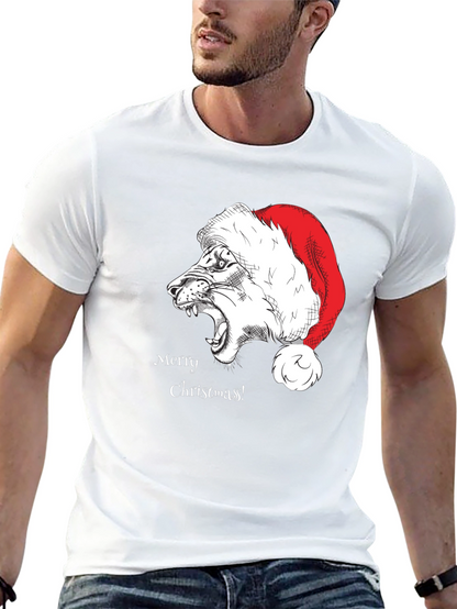 Merry Christmas Lion T-Shirt
