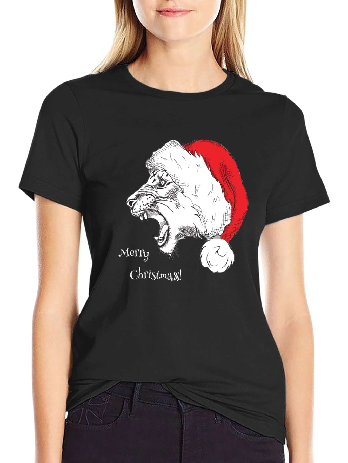 Merry Christmas Lion T-Shirt
