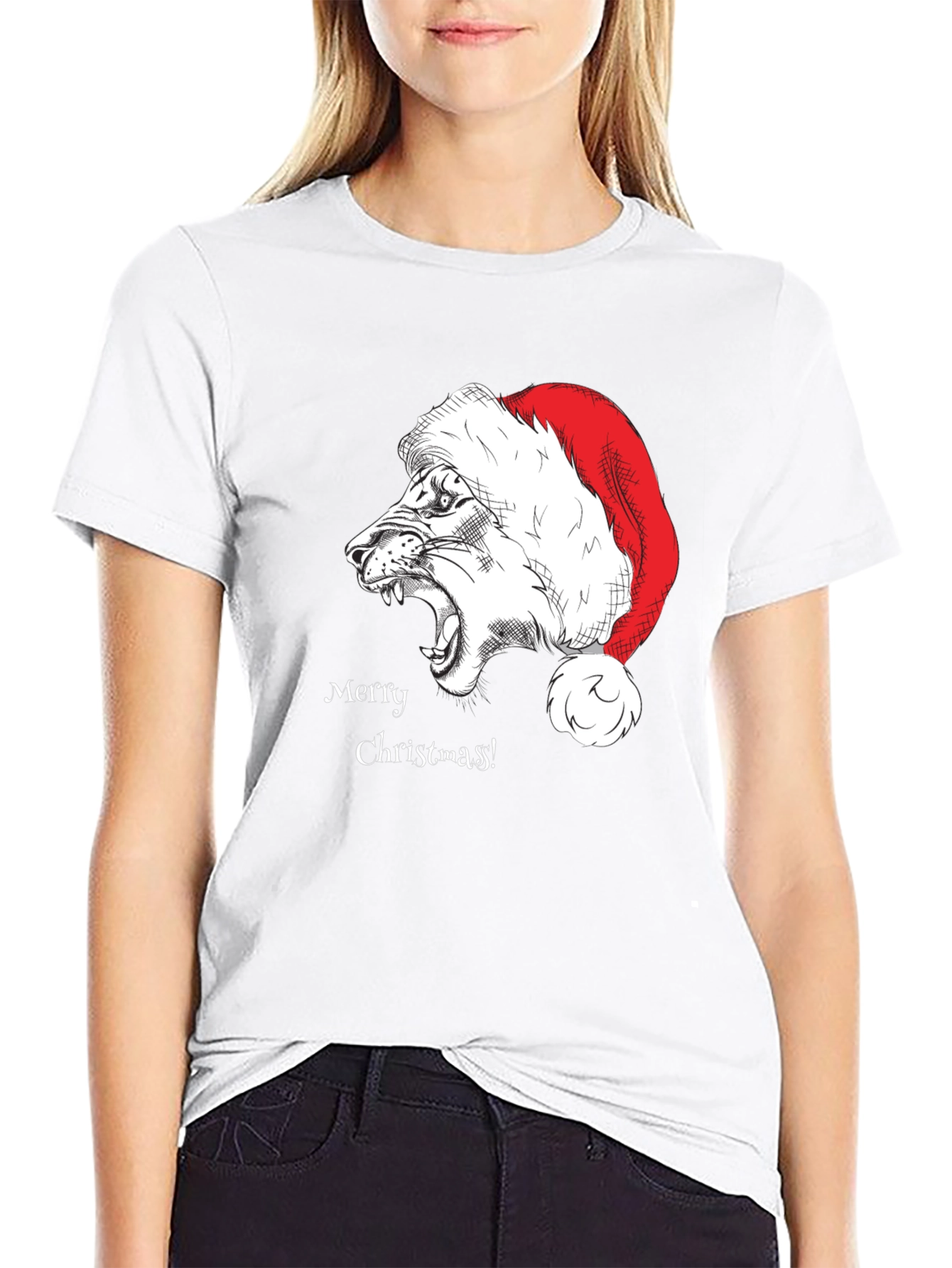 Merry Christmas Lion T-Shirt