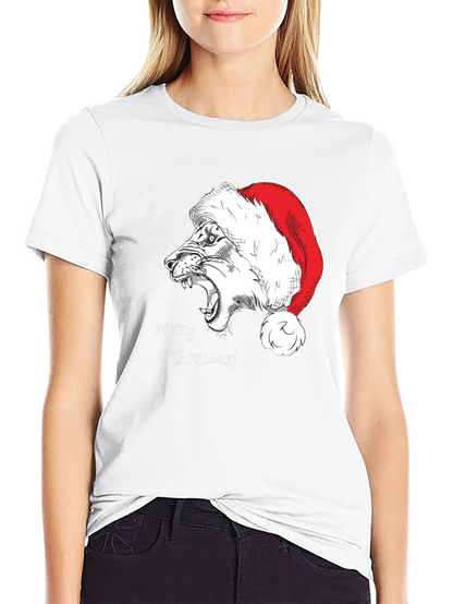Merry Christmas Lion T-Shirt