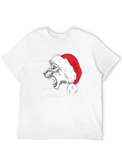 Merry Christmas Lion T-Shirt