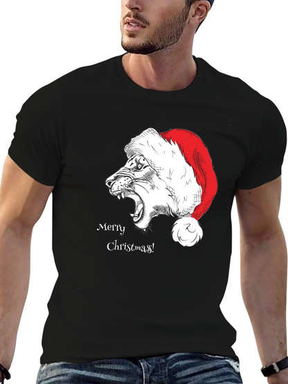 Merry Christmas Lion T-Shirt
