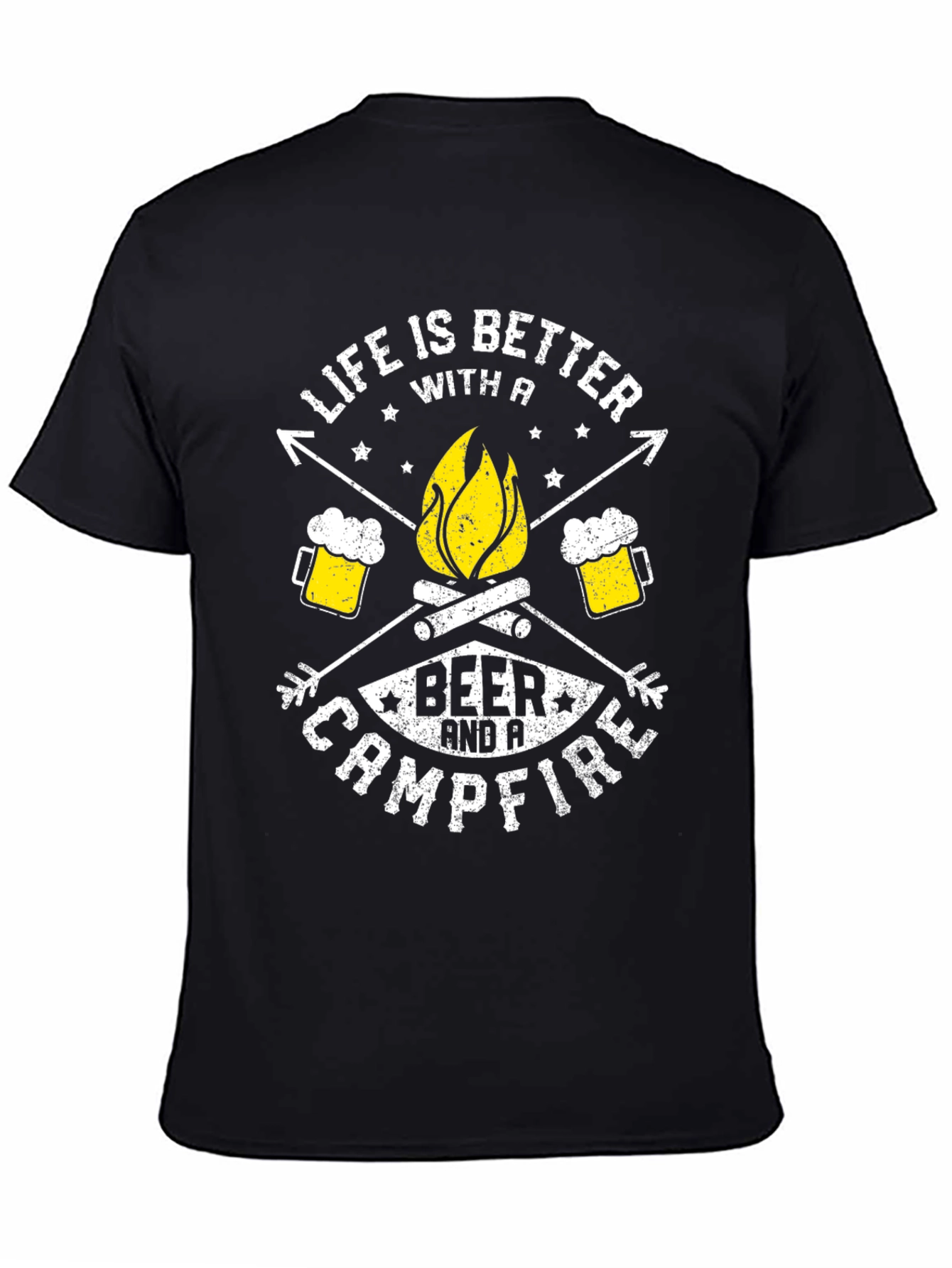 Life Is Better With A Beer & Campfire T-Shirt