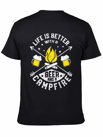 Life Is Better With A Beer & Campfire T-Shirt