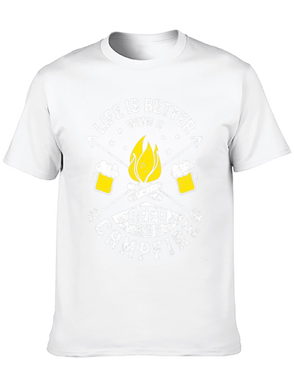 Life Is Better With A Beer & Campfire T-Shirt