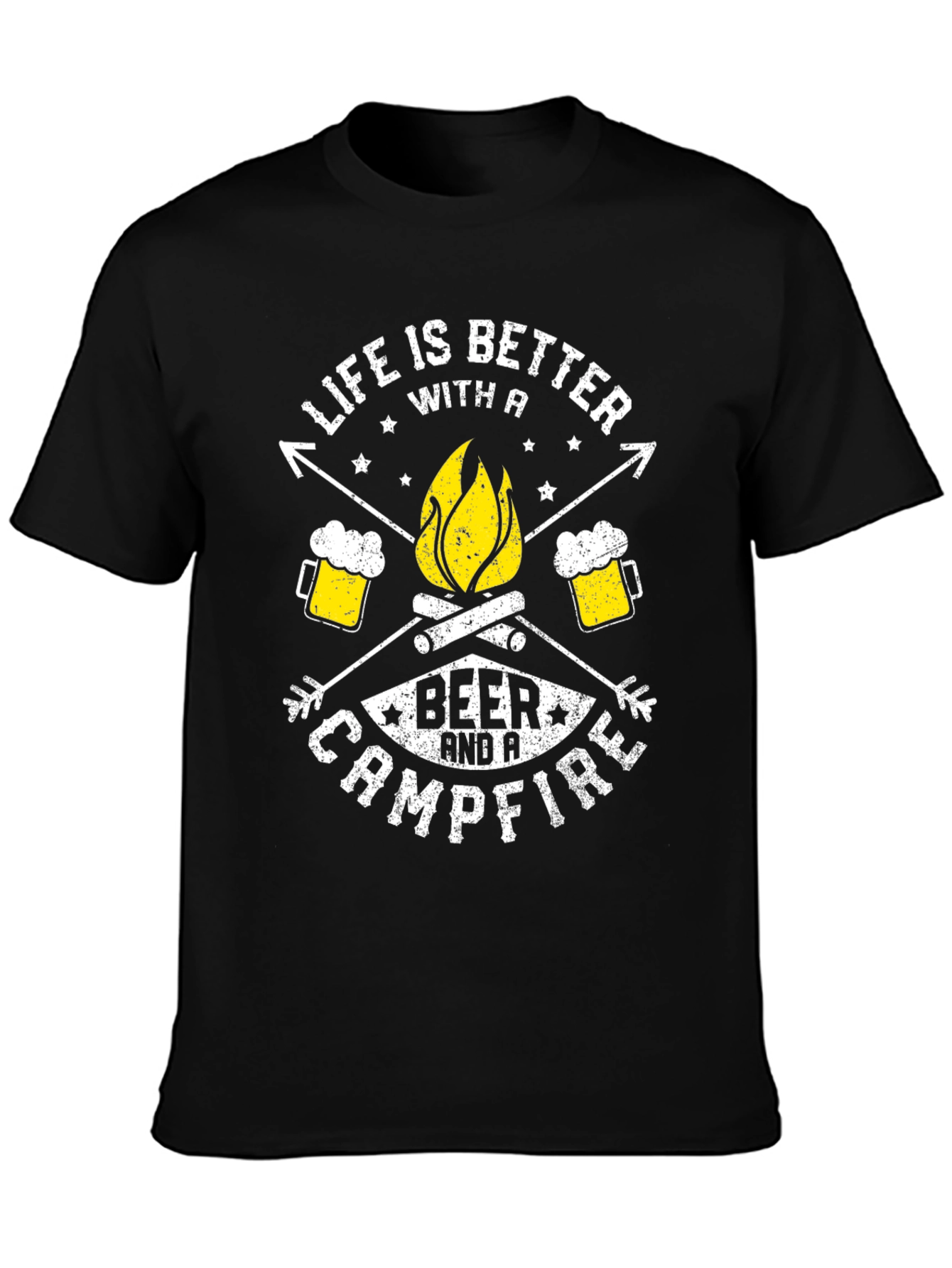 Life Is Better With A Beer & Campfire T-Shirt