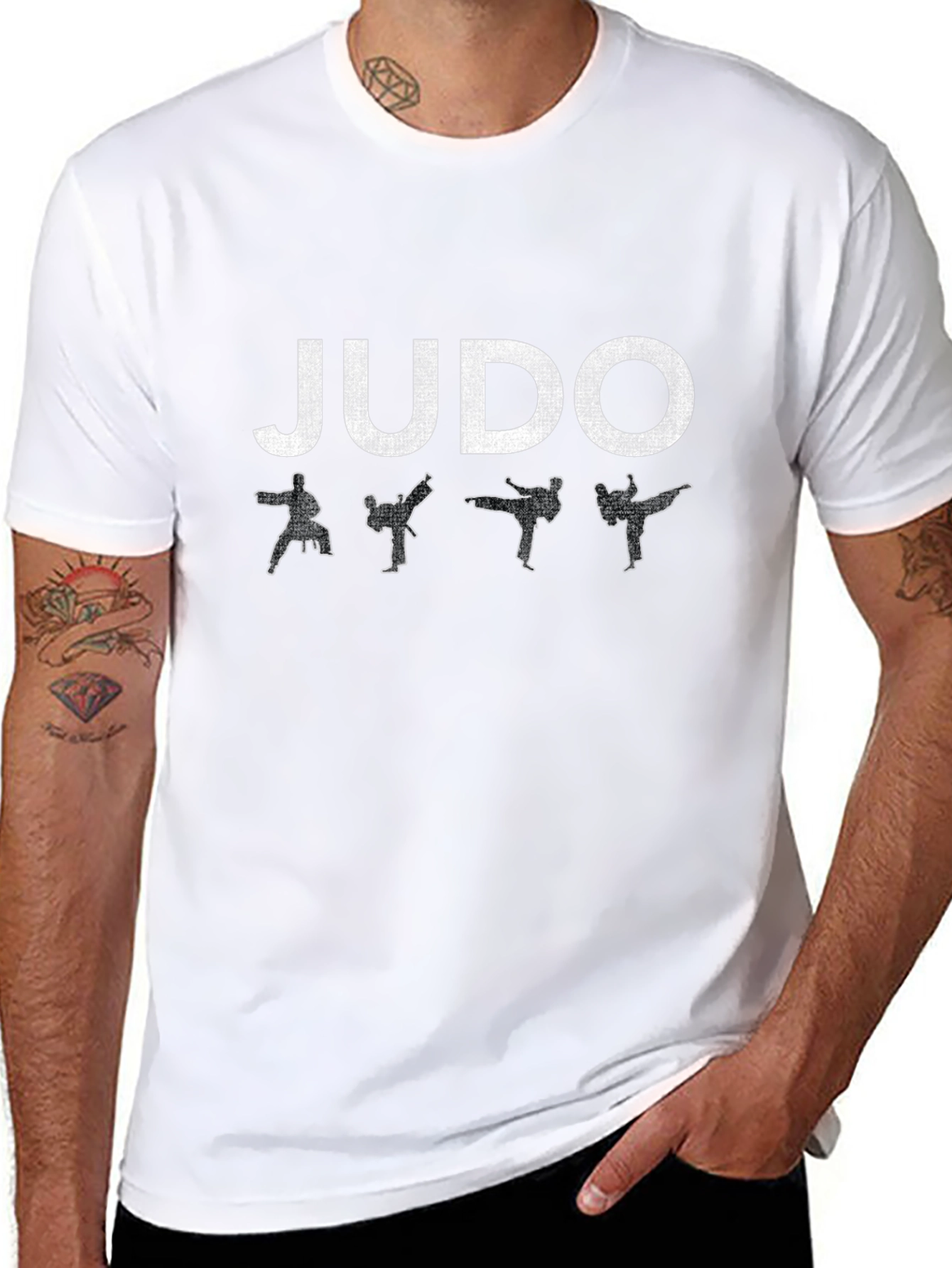 Judo Black T-Shirt Martial Arts Design
