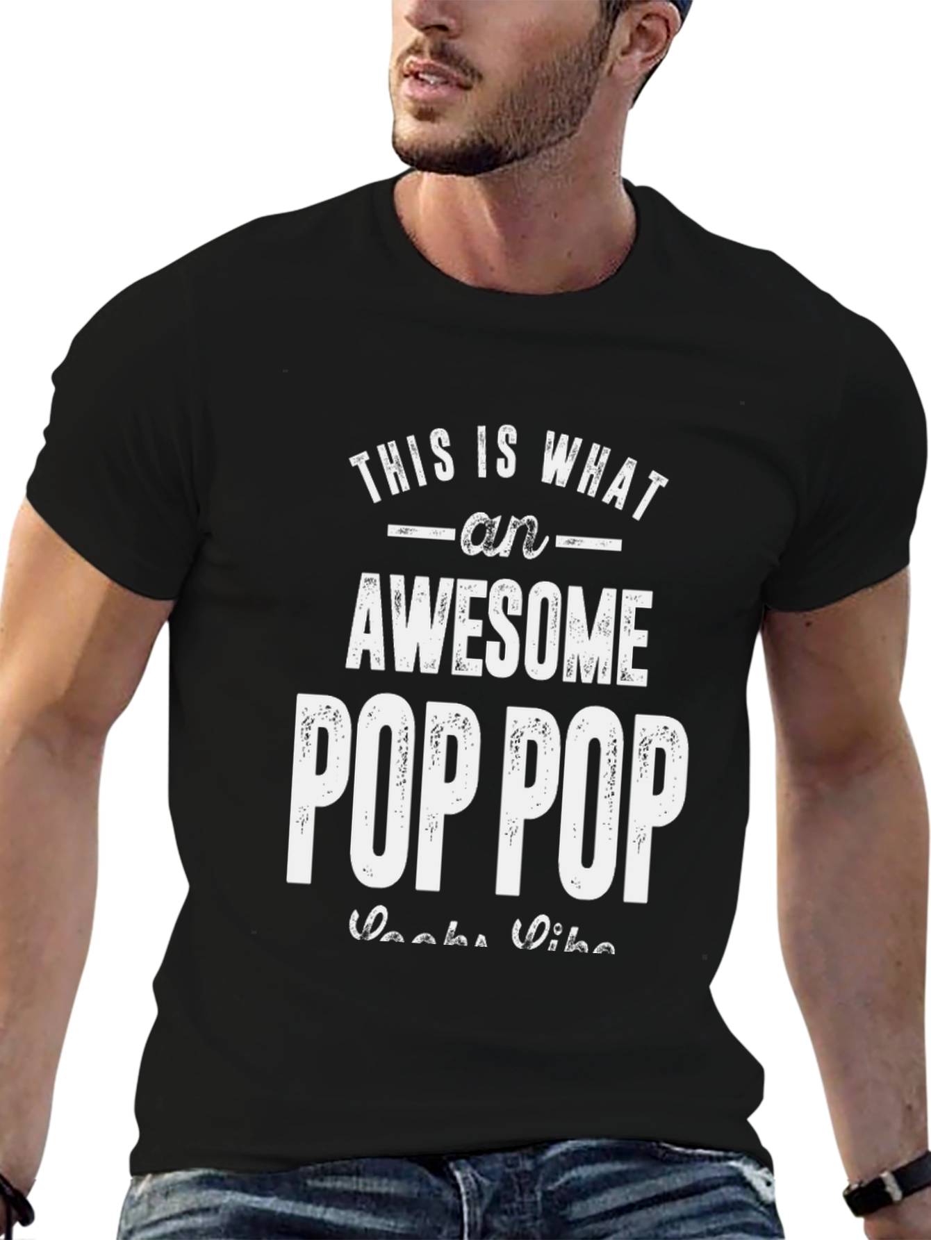 Awesome Pop Pop T-Shirt - Gift for Grandpa