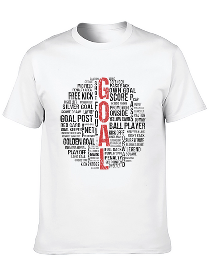 Goal! Soccer Word Cloud Graphic Tee