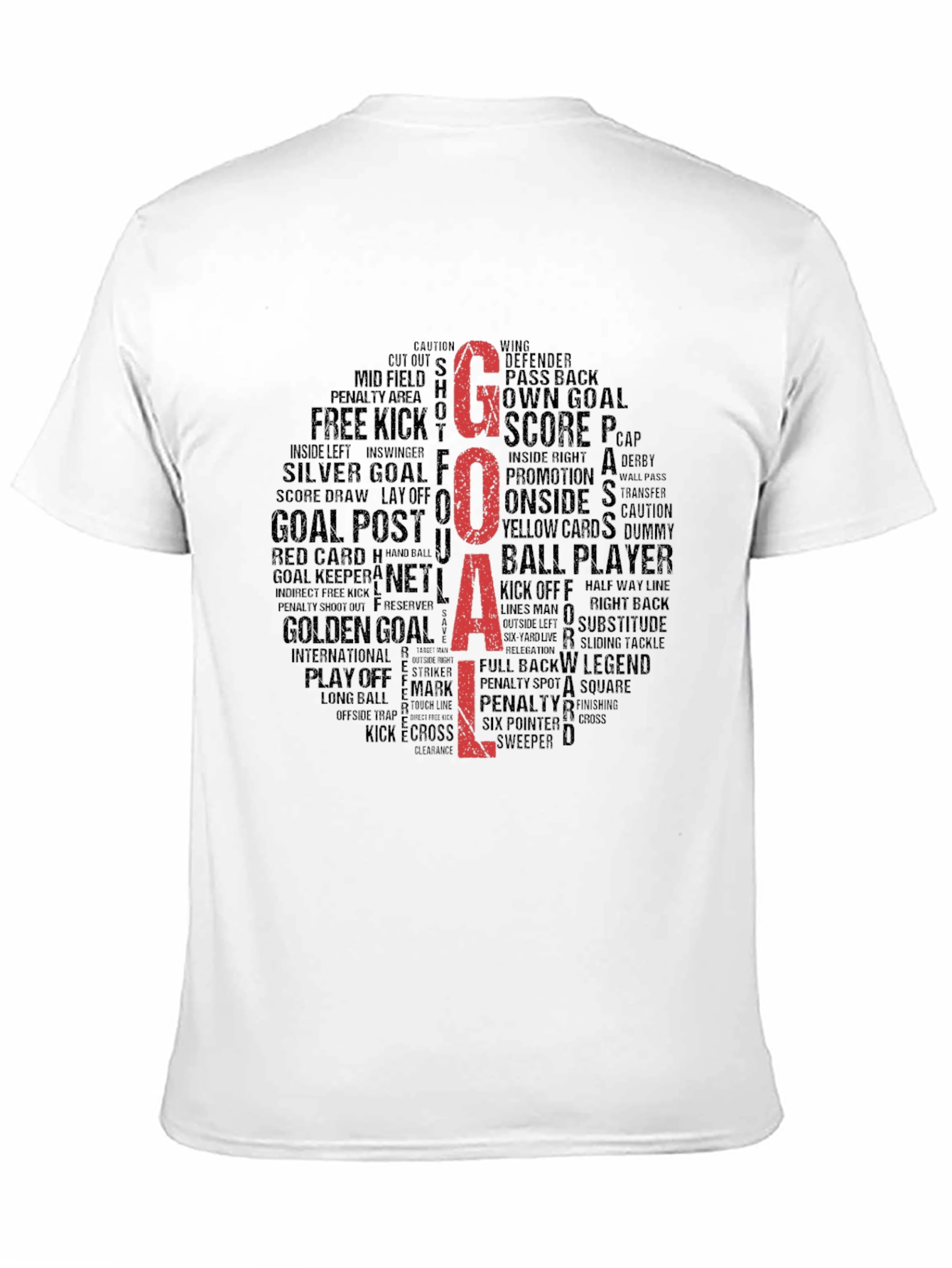 Goal! Soccer Word Cloud Graphic Tee