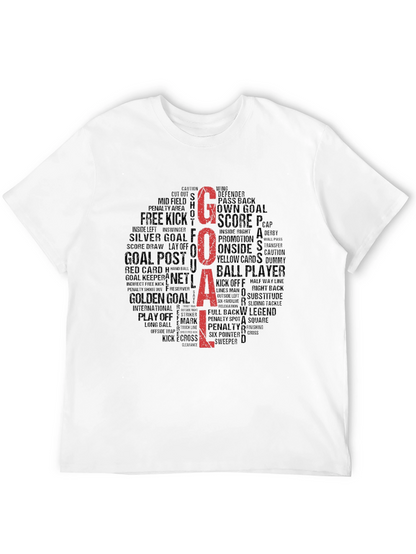 Goal! Soccer Word Cloud Graphic Tee