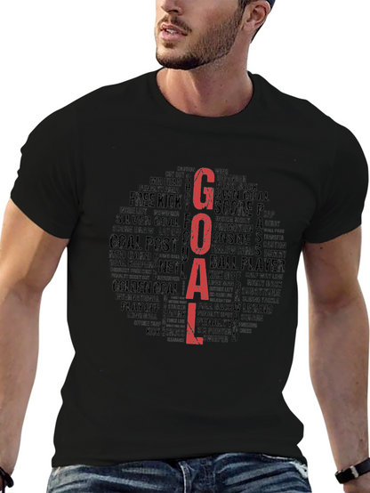Goal! Soccer Word Cloud Graphic Tee