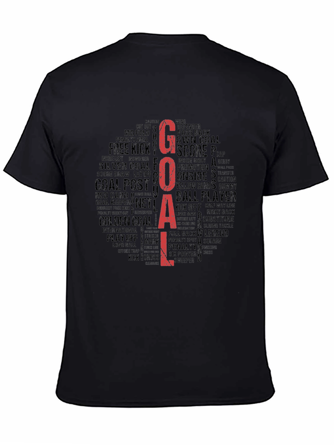 Goal! Soccer Word Cloud Graphic Tee
