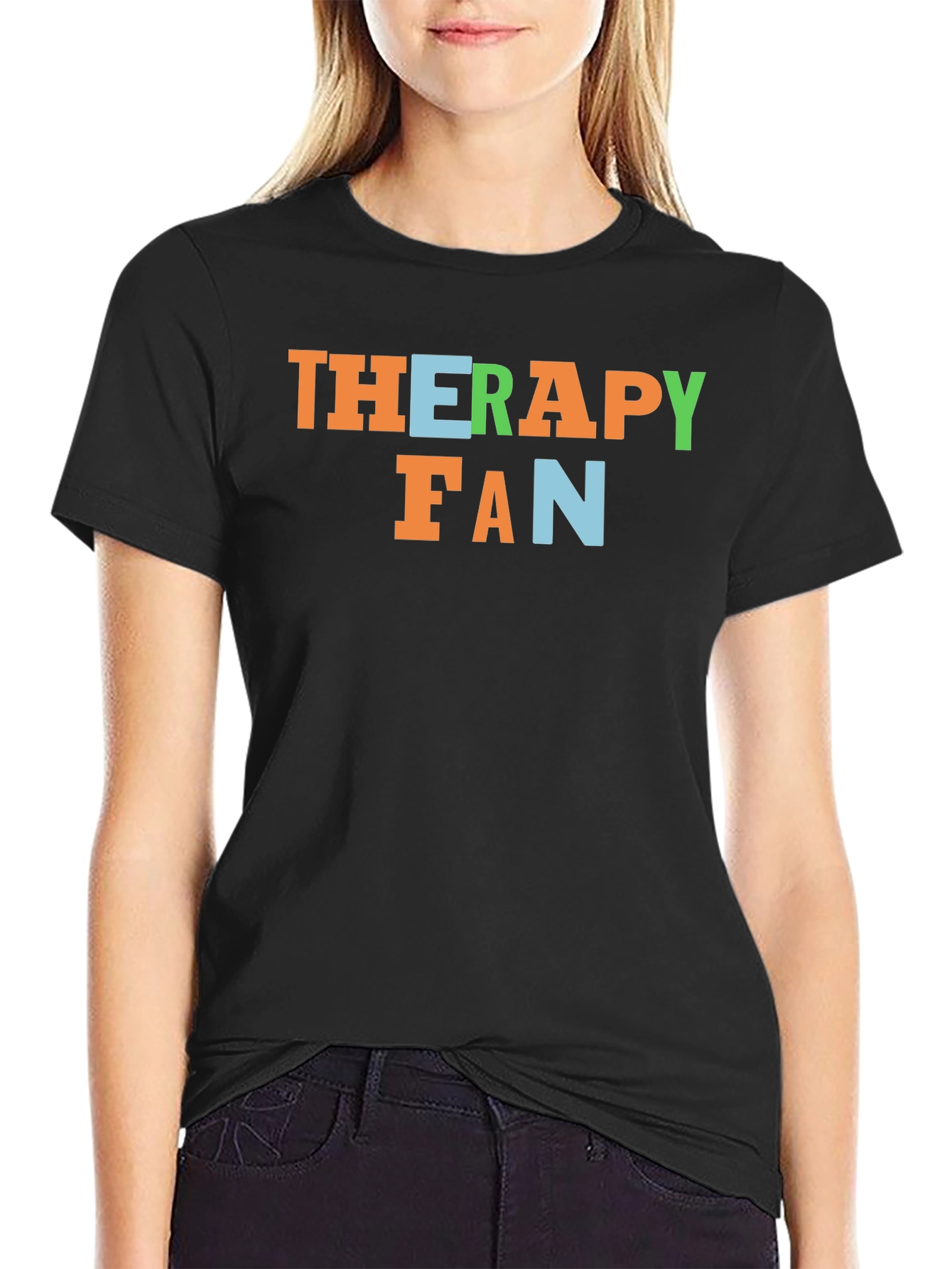 Therapy Fan Graphic Tee - Soft Cotton Blend