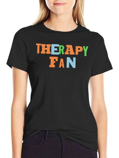 Therapy Fan Graphic Tee - Soft Cotton Blend