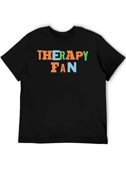 Therapy Fan Graphic Tee - Soft Cotton Blend