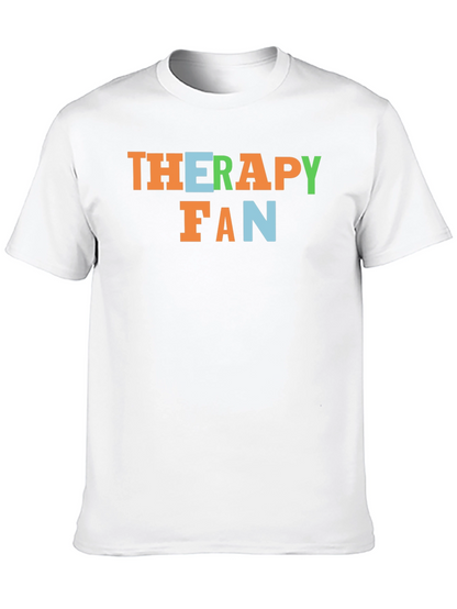 Therapy Fan Graphic Tee - Soft Cotton Blend
