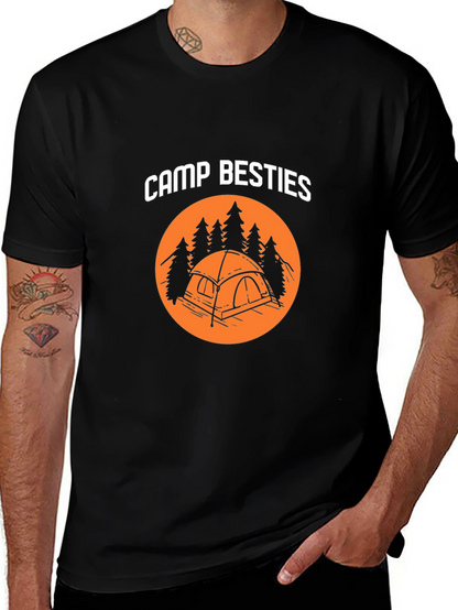 Camp Besties T-Shirt - Camping Adventure Tee