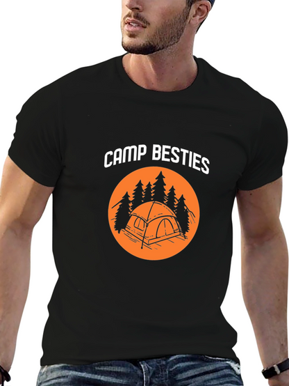 Camp Besties T-Shirt - Camping Adventure Tee