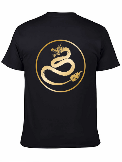 Dragon Circle Graphic Tee - Black