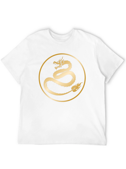 Dragon Circle Graphic Tee - Black