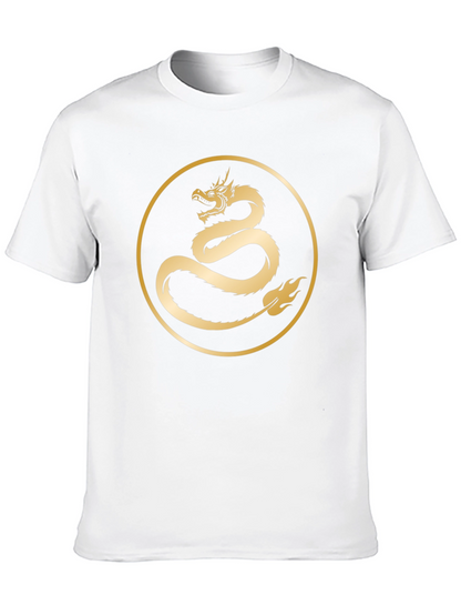 Dragon Circle Graphic Tee - Black