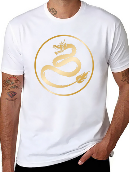 Dragon Circle Graphic Tee - Black
