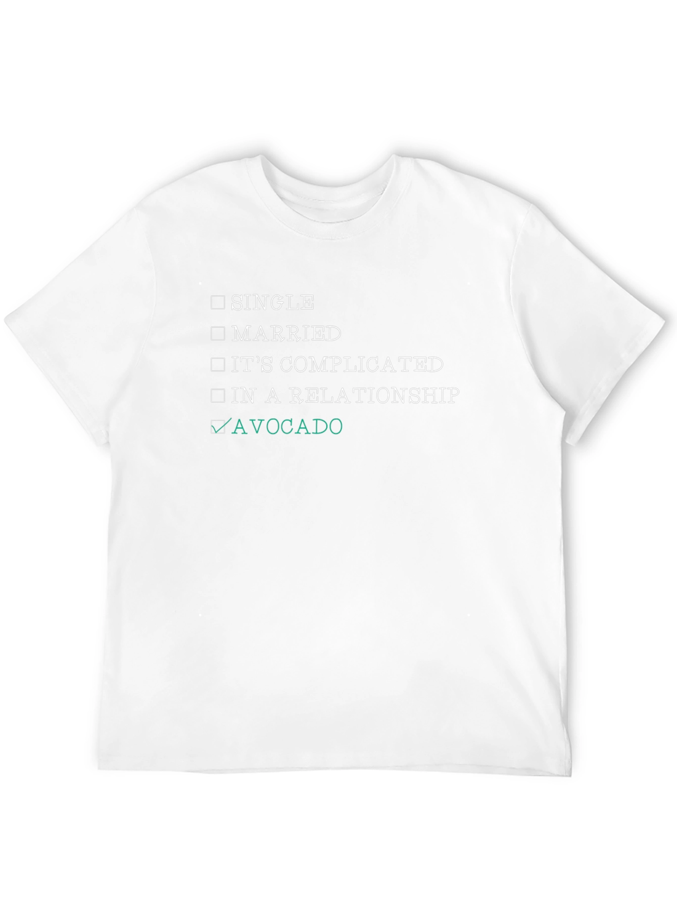 Avocado Relationship Status T-Shirt - Funny Foodie Tee