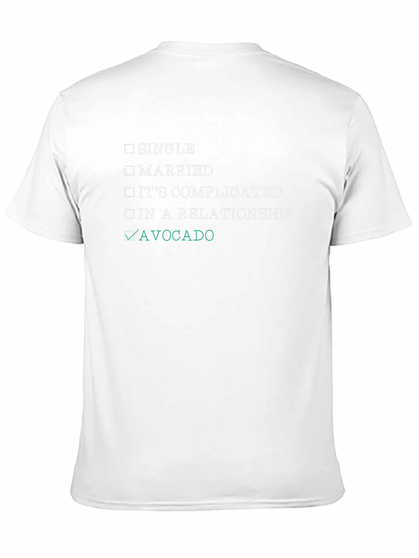 Avocado Relationship Status T-Shirt - Funny Foodie Tee