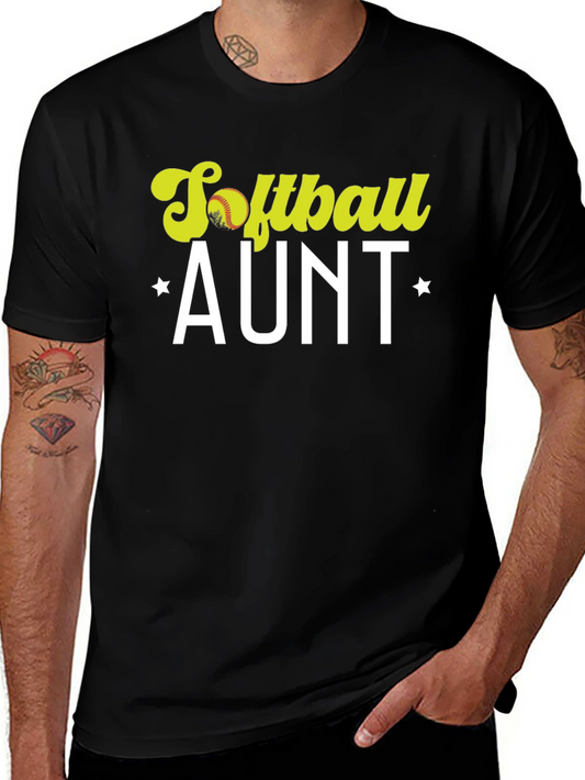 Softball Aunt Graphic T-Shirt