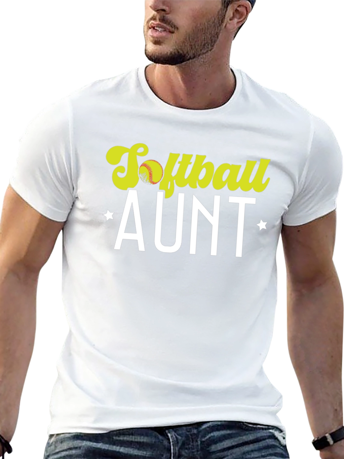 Softball Aunt Graphic T-Shirt