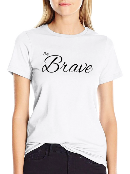 Be Brave Graphic Tee - Black Casual Shirt