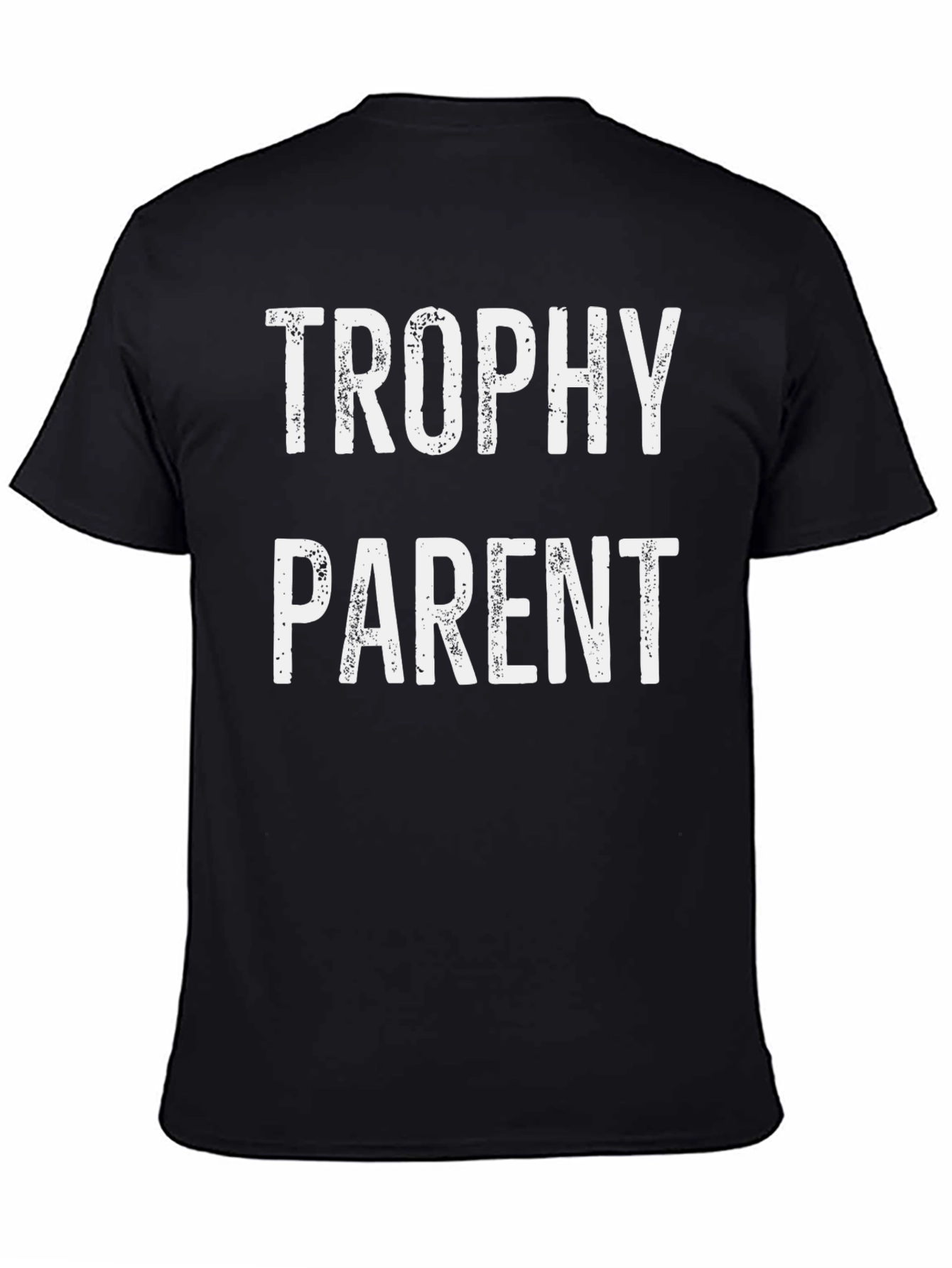 Trophy Parent Graphic T-Shirt - Black Cotton Tee