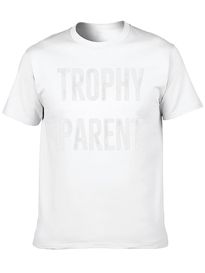 Trophy Parent Graphic T-Shirt - Black Cotton Tee