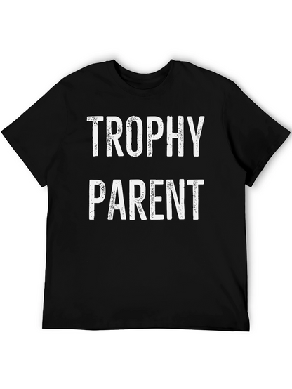 Trophy Parent Graphic T-Shirt - Black Cotton Tee