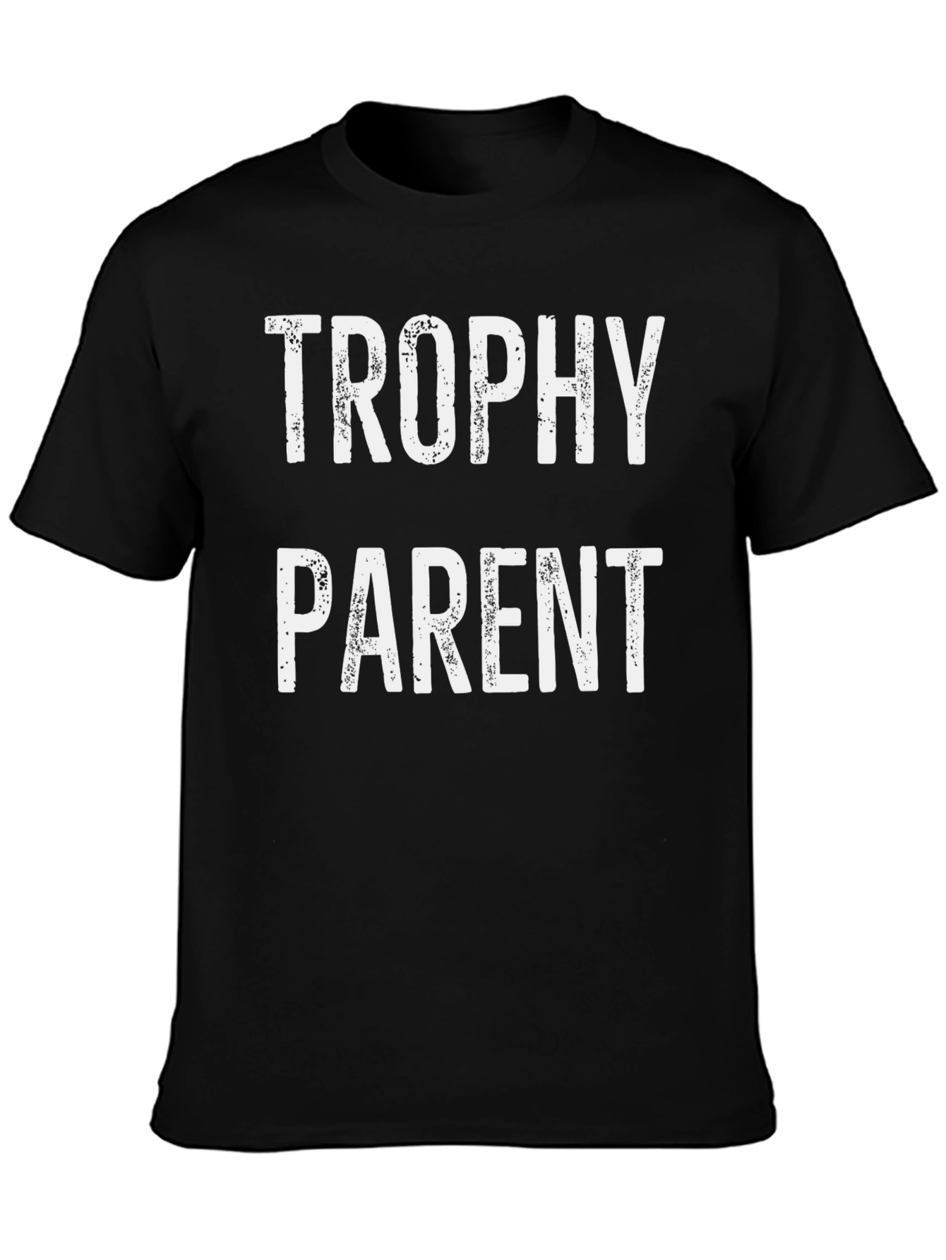 Trophy Parent Graphic T-Shirt - Black Cotton Tee